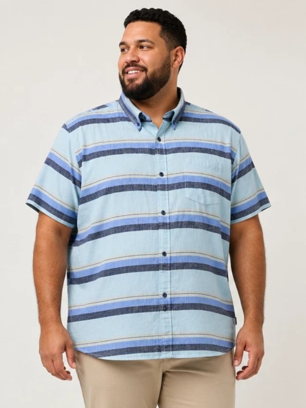 Patagonia Lightweight Bluffside Short Sleeve Organic Cotton Shirt Men's Size XXL